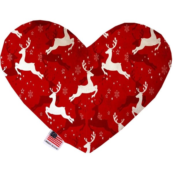 Mirage Pet Products Dancing Reindeer 8 in. Heart Dog Toy 1312-TYHT8